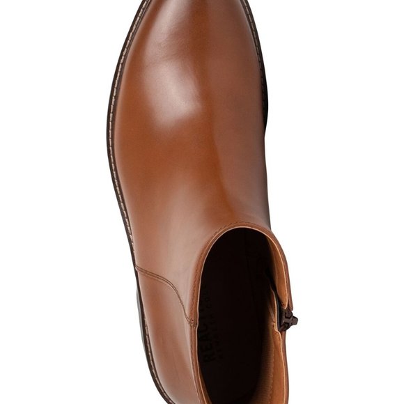 NEW REACTION KENNETH COLE Mens Brown Comfort Ely Round Toe Block Heel Boots 8 M - Picture 4 of 5